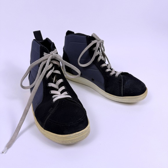 Bilt Other - Bilt Dexter Shoes Men 10 Black Blue High Top Motorcycle Riding Sneakers